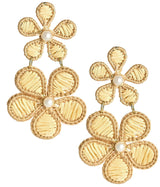 Marigold - Two - Tone - Raffia Earring - Lisi Lerch