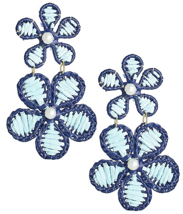 Marigold - Two - Tone - Raffia Earring - Lisi Lerch