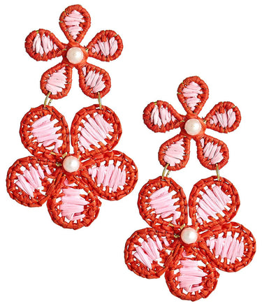Marigold - Two - Tone - Raffia Earring - Lisi Lerch