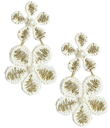 Marigold - Two - Tone - Raffia Earring - Lisi Lerch