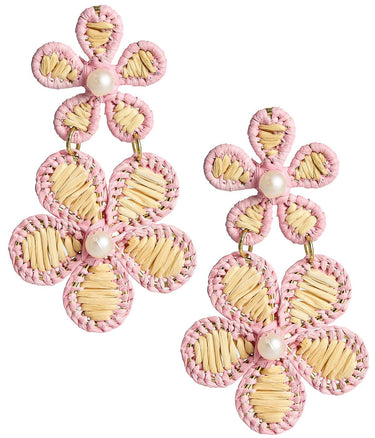 Marigold - Two - Tone - Raffia Earring - Lisi Lerch
