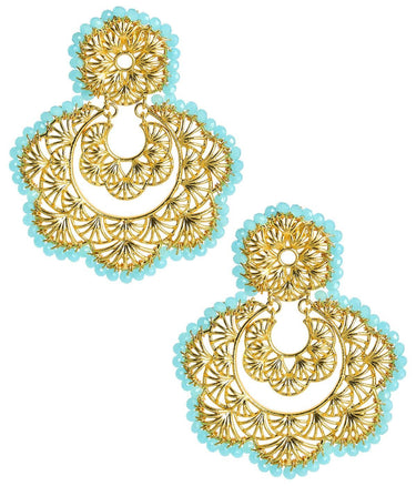 Sydney Hand Beaded - Statement Earring - Lisi Lerch