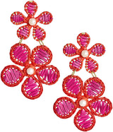 Marigold - Two - Tone - Raffia Earring - Lisi Lerch