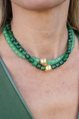 Alison Square - Quartz Beaded Necklace - Lisi Lerch