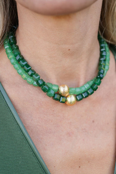 Alison Square - Quartz Beaded Necklace - Lisi Lerch