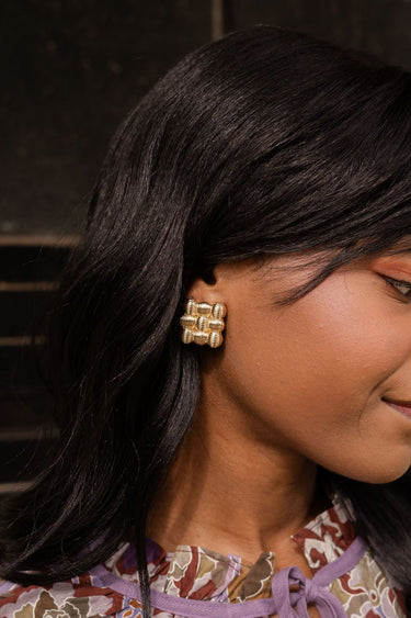 Ava - Statement Stud Earring - 18k Plated - Lisi Lerch