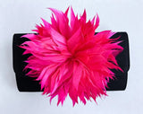 Avery Clutch - Black - Feather - Lisi Lerch