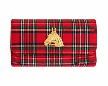 Avery Clutch - Red Plaid - Lisi Lerch