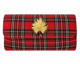 Avery Clutch - Red Plaid - Lisi Lerch