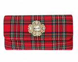 Avery Clutch - Red Plaid - Lisi Lerch