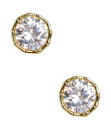 Bamboo Large Bezel Stud - 18k Gold Plated - Lisi Lerch