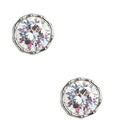 Bamboo Large Bezel Stud - 18k Gold Plated - Lisi Lerch