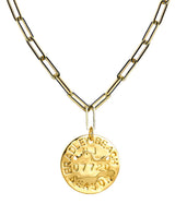 Beach Tag Charm Necklace – 18k Gold Plated - Lisi Lerch