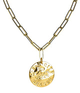 Beach Tag Charm Necklace – 18k Gold Plated - Lisi Lerch
