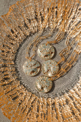 Beach Tag Charm Necklace – 18k Gold Plated - Lisi Lerch