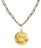 Beach Tag Charm Necklace – 18k Gold Plated - Lisi Lerch