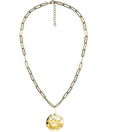 Beach Tag Charm Necklace – 18k Gold Plated - Lisi Lerch