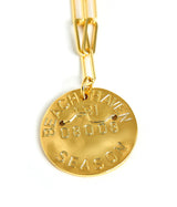 Beach Tag Charm Necklace – 18k Gold Plated - Lisi Lerch