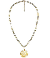 Beach Tag Charm Necklace – 18k Gold Plated - Lisi Lerch