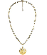 Beach Tag Charm Necklace – 18k Gold Plated - Lisi Lerch