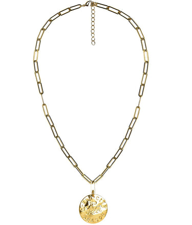 Beach Tag Charm Necklace – 18k Gold Plated - Lisi Lerch