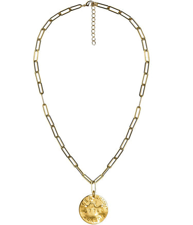 Beach Tag Charm Necklace – 18k Gold Plated - Lisi Lerch
