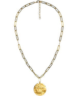 Beach Tag Charm Necklace – 18k Gold Plated - Lisi Lerch