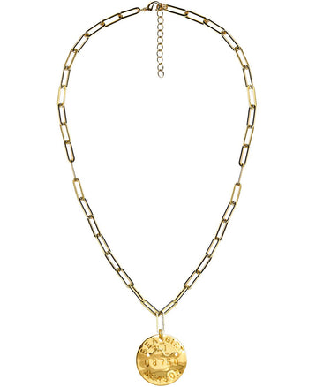 Beach Tag Charm Necklace – 18k Gold Plated - Lisi Lerch