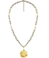 Beach Tag Charm Necklace – 18k Gold Plated - Lisi Lerch