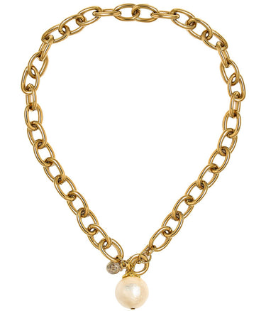 Betty Cotton Pearl Chain Necklace - Lisi Lerch