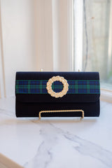 Black Avery - Black Watch Plaid Band - Large Wreath - Lisi Lerch