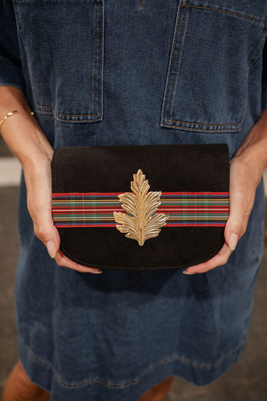 Black Suede Ivy - Multi Tartan Band- Leaf - Lisi Lerch