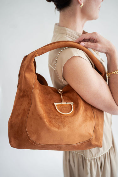 Blair Shoulder Hobo- Faux Suede - Lisi Lerch