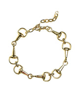 Blair Snaffle Horsebit Bracelet - 18k Plated - Lisi Lerch