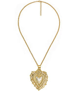 Bleeding Heart Charm Necklace - 18k Plated Necklace - Lisi Lerch