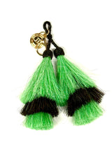 Bright Green and Black Tassel -Sample Sale- Final Sale - Lisi Lerch