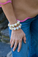 Callie Acrylic Stretchy Bracelet - Lisi Lerch