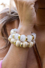 Callie Acrylic Stretchy Bracelet - Lisi Lerch