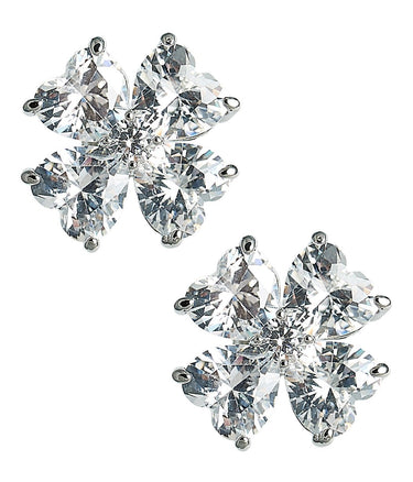 Catherine - Clover Stone Stud Earring - 18k Gold Plated - Darby Clark Collection - Lisi Lerch