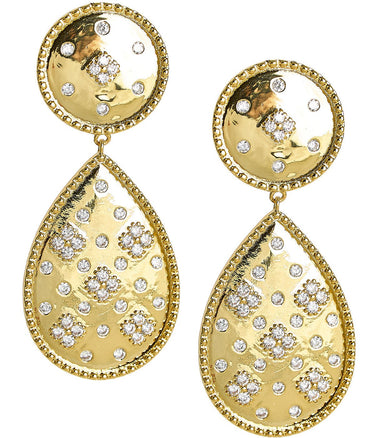 Celeste Earring - Gold and Rhinestone - 18k Gold Plated - Lisi Lerch