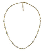 Chloe Bezel Necklace - 18k Gold Plated - Darby Clark Collection - Lisi Lerch