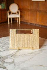 Chloe Clutch - Gold Straw - Lisi Lerch