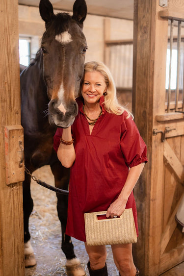 Chloe Clutch - Gold Straw - Lisi Lerch