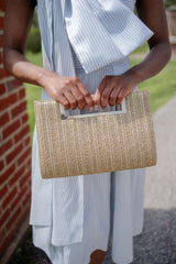 Chloe Clutch - Gold Straw - Lisi Lerch