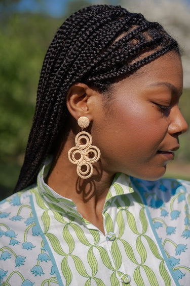 Chloe Raffia - Drop Earring - Lisi Lerch