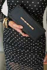 Colette Black - Black Band with Small Bamboo Bar - Lisi Lerch
