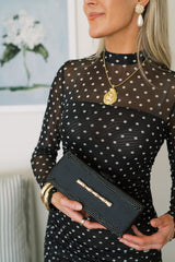 Colette Black - Black Band with Small Bamboo Bar - Lisi Lerch