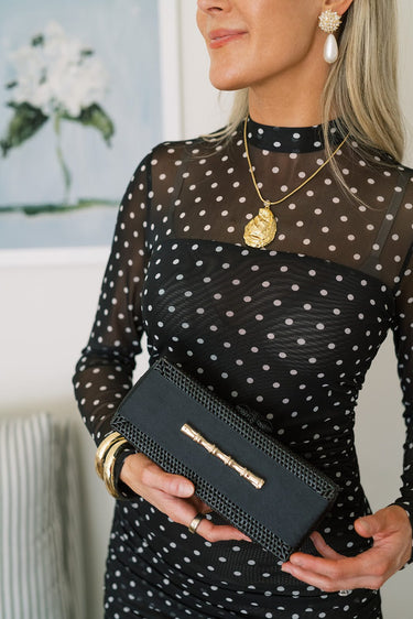 Colette Black - Black Band with Small Bamboo Bar - Lisi Lerch