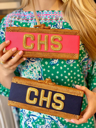 Colette Clutch - Embroidered Applique - Gold - Lisi Lerch