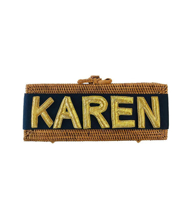 Colette Clutch - Embroidered Applique - Gold - Lisi Lerch